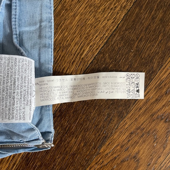 Zara Chambray Skort with Ruffle Detail - Picture 5 of 5